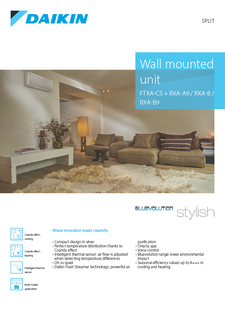 FTXA-CS RXA-A9, RXA-B, RXA-B9_Product flyer_ECPEN24-051_English download